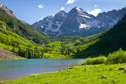נוף הררי בקולורדו, המדינה הגבוהה ביותר בארצות הברית