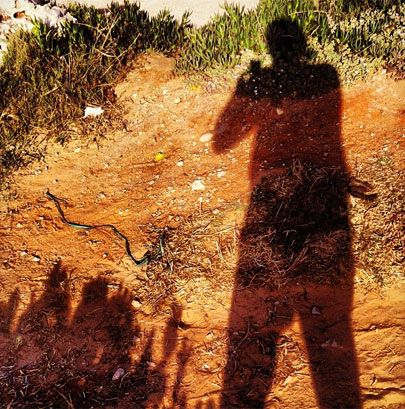 צל הצלם, גבעות הכורכר נס ציונה, צילום: עמי בן בסט