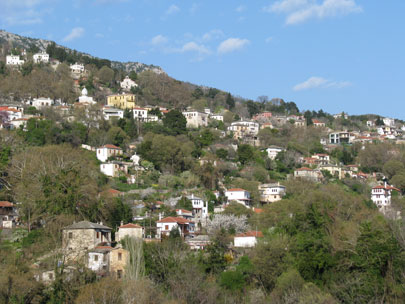 כפר טיפוסי בחצי האי פיליון