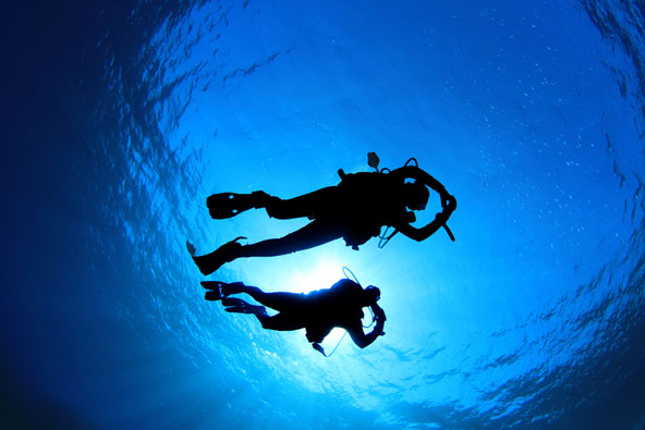 צלילה זוגית - רומנטיקה מתחת למים