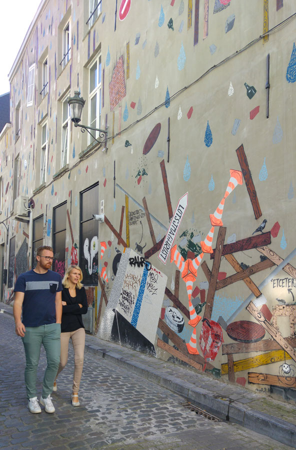 ציור קיר בשכונת מרולה | צילום: רותם בר כהן