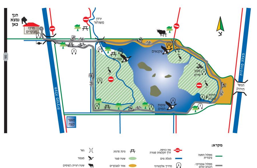 מפת אגמון החולה מפת אגמון החולה