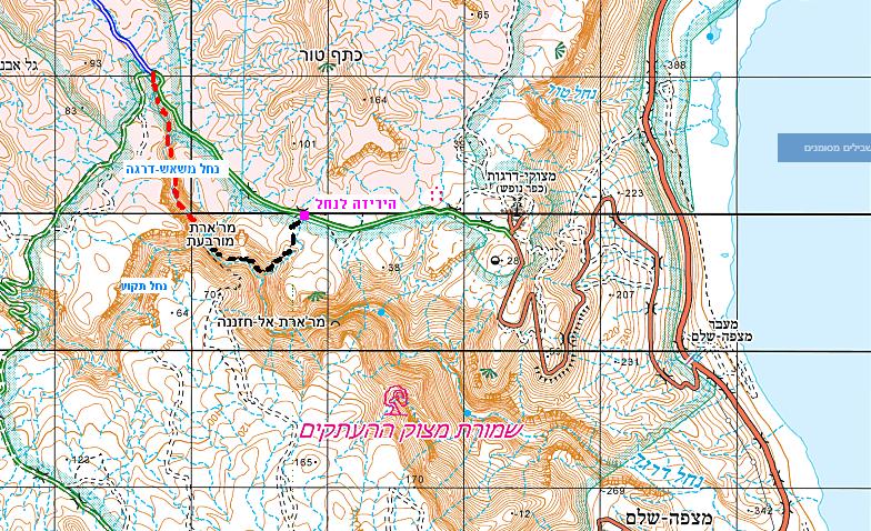 מפת נחל משאש – דרגה מפת נחל משאש – דרגה