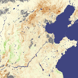 מפת בצורת בצפון סין מפת בצורת בצפון סין