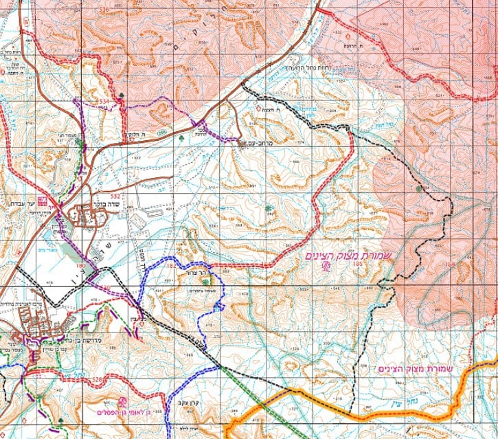 חצץ - דרוך. באדיבות המרכז למיפוי ועמוד ענן