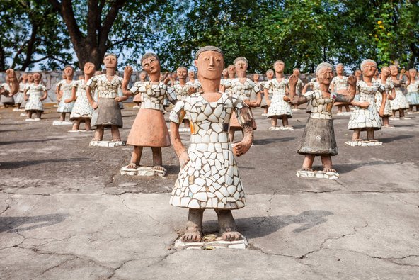  גן הפסלים בצ'אנדיגר. כל הפסלים עשויים מחומרים ממוחזרים | צילום: saiko3p / Shutterstock.com