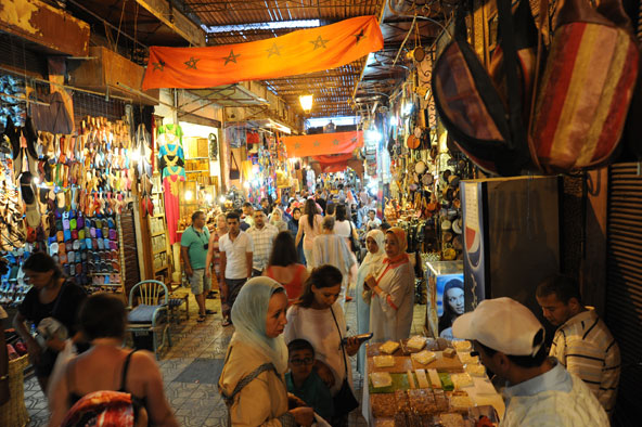 השווקים במרוקו כמו יצאו מתוך סיפורי אלף לילה ולילה