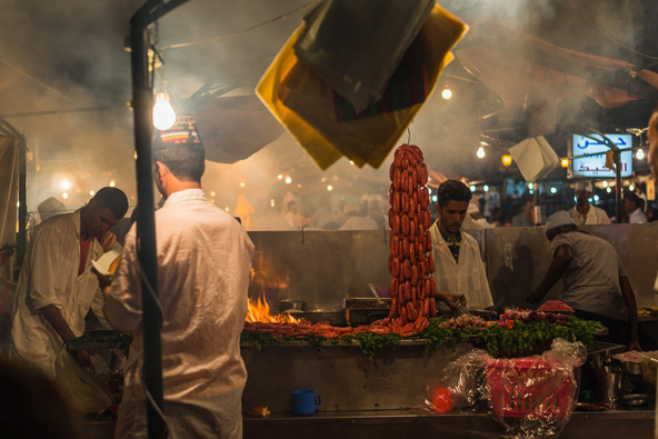 דוכן אוכל בג'מע אל פנה