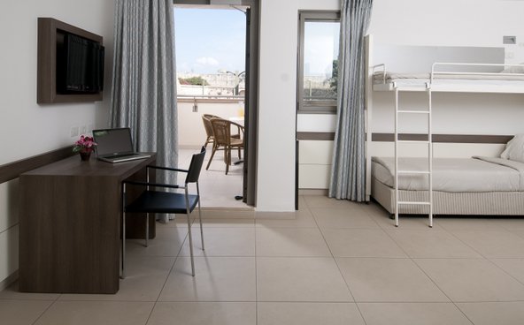 חדר באכסניית אנ"א עכו