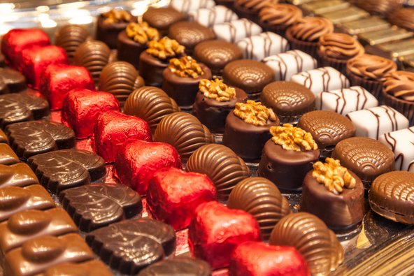 לצד אוכל מצוין, בריסל מתהדרת באינספור חנויות שוקולד איכותיות