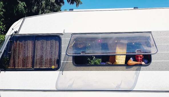 כשחזרתי אל היער שמחתי למצוא קרוואן חונה לידי