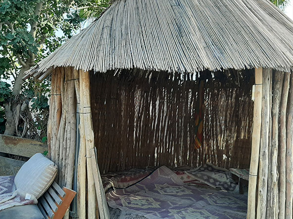 בקתת נידה במרכז המבקרים של החוויה האתיופית | צילום: רותם בר כהן