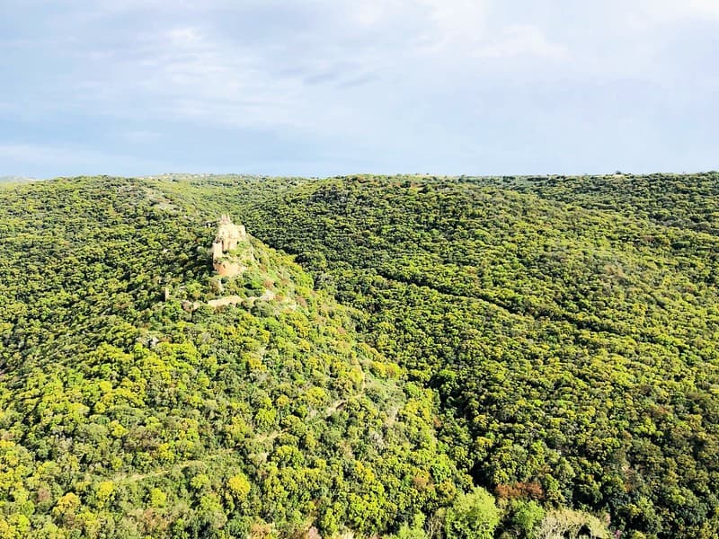 תצפית על מבצר מונפורט מפארק גורן
