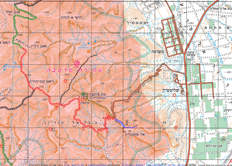 מפה באדיבות המרכז למיפוי ועמוד ענן
