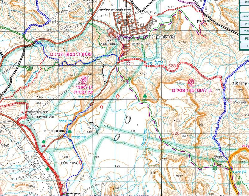 לחצו להגדלה. באדיבות עמוד ענן והמרכז למיפוי