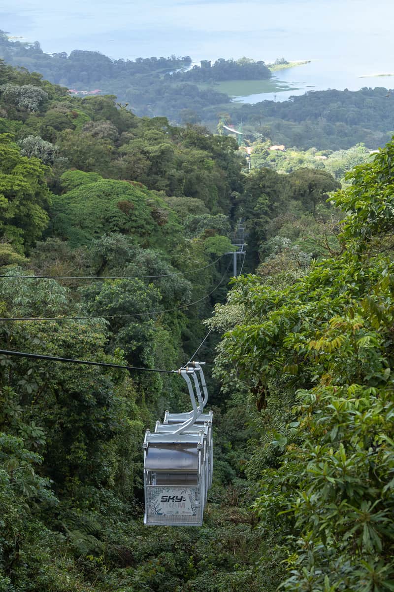 Cable car to the summit of Arenal Volcano