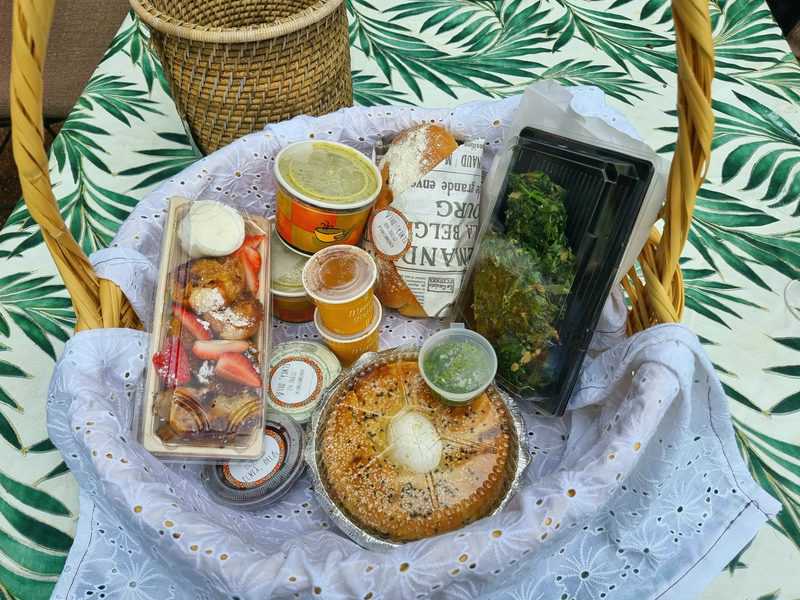 סלסלת הפיקניק של הבראנץ' התורכי | צילום: אלדד מאסטרו