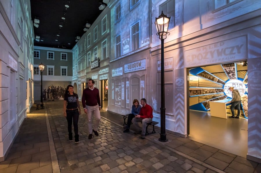 Museum of Poland.  Exciting displays that introduce visitors to the lifestyle on the Jewish street  Photo courtesy of the Warsaw Tourist Board