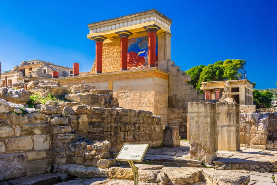 ארמון קנוסוס, אחד האתרים הארכאולוגיים החשובים ביותר בכרתים 