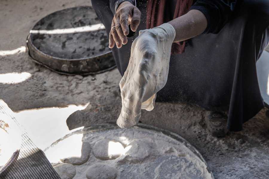 נטשה חושן, הכנת פיתות במשפחת בדואים