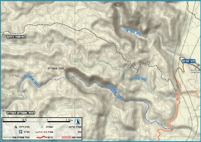 מפת עזגד-אשלים