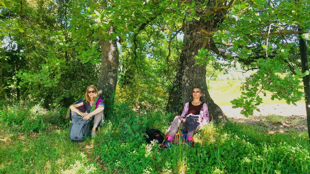 בצהרי היום החמים עברנו ליד נחל קטן ועצרנו להשתכשך במים הקרירים