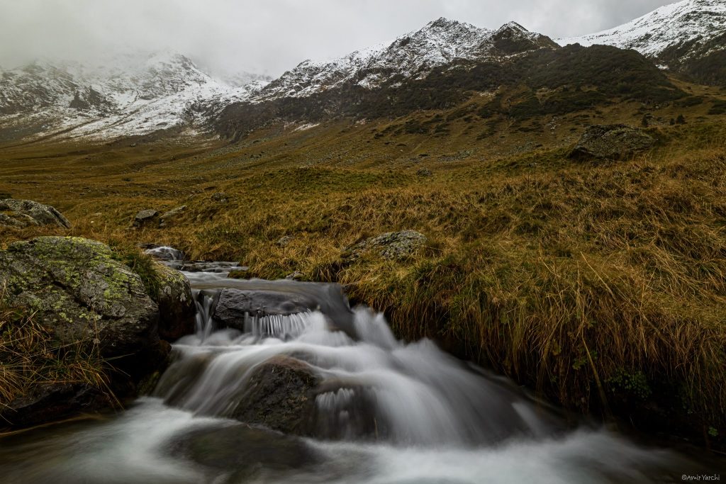 שלג ומפלים, זה שילוב שצלם לא יכול לעמוד בו