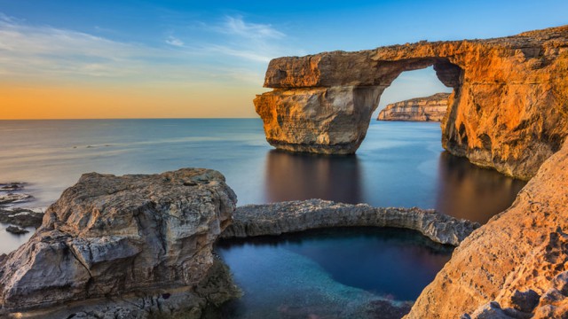 המערה הכחולה באי גוזו, מלטה