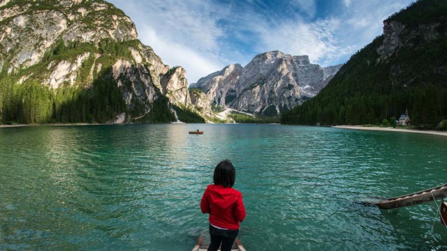 אגם בראיס בהרי הדולומיטים, צפון איטליה