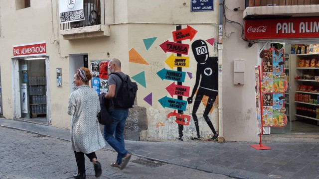 נינג'ה של אמן הרחוב דויד דה לימון, צילום: רוני ערן